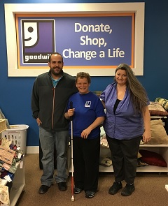 Photo of Sherry with Goodwill Managers
